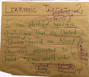 Unpacking a learning target