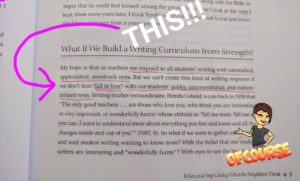 Example of a #BookSnap